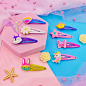 Amazon.com : PinkSheep Unicorn Butterfly Hair Clips Barrettes for Girls, 8 Pairs/16 Pack Little Girl Hair Accessories, Bunny Flower Shaped Hair Pins, Cute Hair Clips Metal Snap Barrettes Sparkly Hair Accessories For Baby Girls Teens Toddlers : Beauty &