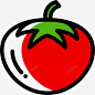 番茄健康食品15色差图标 平面电商 创意素材