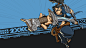 HD wallpaper featuring Yasuo from League of Legends, showcasing dynamic visuals that capture the essence of intense gameplay in the video game 2XKO. Perfect for gamers' desktops.
