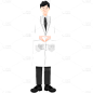 手绘-比心元素人物插画10