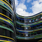 yellowred : some colourful architecture photography in Hamburg Wilhelsmburg