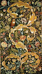 William Morris, 1834-96, medievalist Renaissance man. The author, poet, illustrator, designer and socialist is associated with the Pre-Raphaelites, fantasy literature, conservation and very expensive wallpaper.