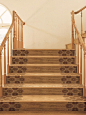 楼梯踏步砖瓷砖台阶脚踏砖别墅家用防滑欧式仿古耐磨地砖木纹砖-淘宝网