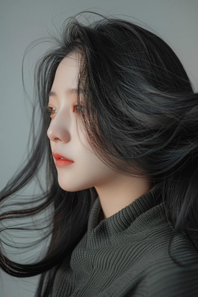 女生发型素材温柔甜美发型