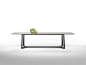 Contemporary table / metal / in wood / indoor - GIPSY - FLEXFORM