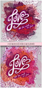 Love Cards Watercolor Design - Seasons/Holidays Conceptual