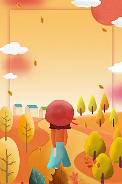 秋叶秋季秋天背景图片