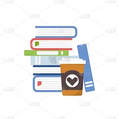 咖啡,绘画插图,矢量,书,手册,图书馆,书店,图书封面,电子阅读器,办公室
