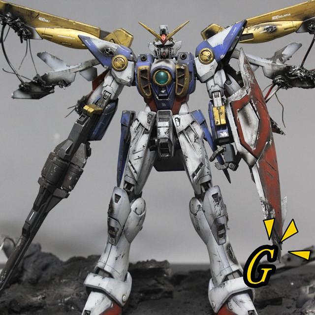 飞翼高达tv原型机战损上色代工成品mg100万代高达模型淘宝网
