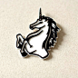 某某有才 猴太后原创礼物 迷幻社 独角兽unicorn仙境银色胸针 设计 新款 2013