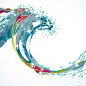 water Ocean sea Surf sand waves surfer surfboard hokusai wave