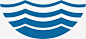 简洁蓝色卡通湖水波纹logo图标 免费下载 页面网页 平面电商 创意素材