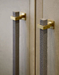 Details from the previous post of the suede wardrobe doors with a bevelled edge detail and shagreen wrapped handles. Its all in the details especially with an understated design like this #luxuryhomes #interiordesign #interiorstyling #laurahammett #interi