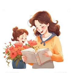 教师节学生和老师高清模板免费下载-趣麦麦图