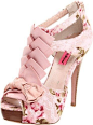 Pink Floral Heel