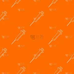 式样,注射器,橙色,几何形状,三维图形,轮廓,白色,一次性物品,生病