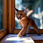 狞猫（Caracals）生活在非洲、中东和印度次大陆，虽然被称为小型猫科动物，但成年狞猫体重可达18千克，战斗力惊人，可以杀死一个成年男性。不过小狞猫看起来和普通小奶猫并没有什么区别～ （500px.com/andreasijansrud）（en.wikipedia.org/wiki/Caracal） ​ ​​​​