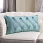 Have to have it. Edie Inc. Luxe Tulip Cord Decorative Pillow - Mineral $57.99