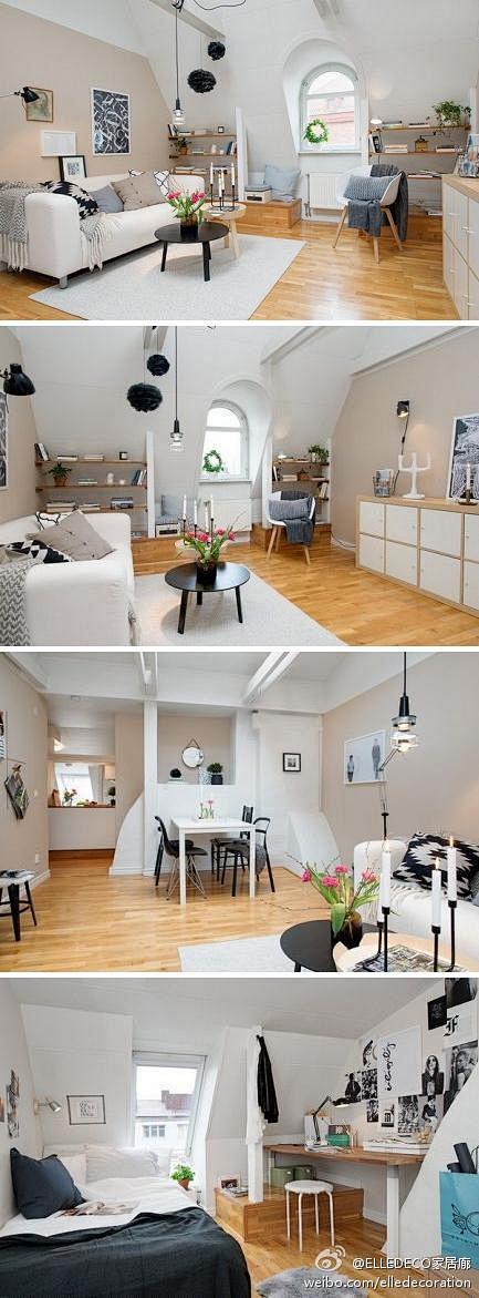 #家居万花筒#瑞典这间待售的公寓，除了因...