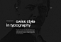 swiss style in typography
