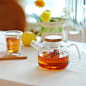 创意人形高硼硅玻璃 耐热玻璃茶具 带过滤玻璃泡花茶壶 花草茶壶