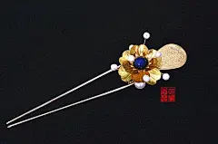 手工发饰古典头饰古风发簪步摇流苏簪子cos女汉服旗袍发饰@北坤人素材