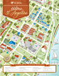 UF - Historic St. Augustine Properties Map Illustration on Behance