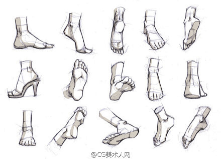 #绘画参考#画师 Kibbitzer 手...