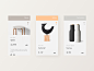 Mobile Shopping light ui app shop product modern minimal layout interactive flat design clean