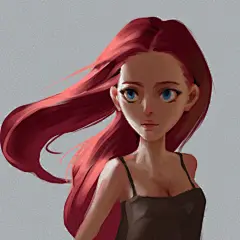 作品：对着照片画卡通插画、原画、设定、动漫、游戏 日韩动漫原画 角色绘图 游戏人物设定 原画人设 插画 电影
