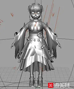 【新提醒】非常写实的古装女孩maya高模下载-人物模型区 (cg009) 游美网
