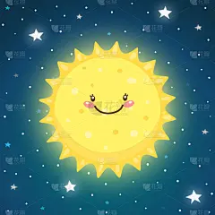 可爱的太阳，在空间中