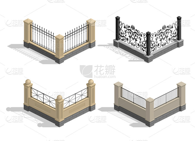 网栅栏,横截面,登月舱,长方形,景观设计,炊具,公园,矢量,街道,布置