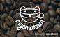 猫咪logo/杯子标志/咖啡馆vi设计/咖啡馆品牌形象策划