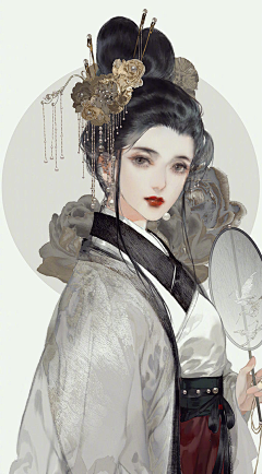 一莫不静好一采集到插画参考—古风