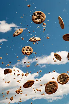 芝麻饼干美食点心拍摄