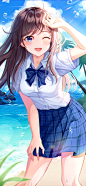 yulha  二次元少女  
动漫壁纸  水手服