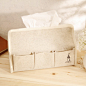 棉麻纸巾盒 布艺纸巾套 和风 家居 zakka风 日式纸巾盒-淘宝网