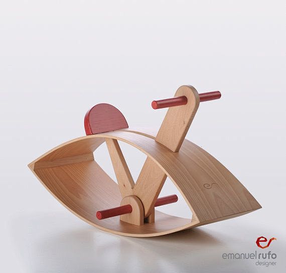 Wooden Rocking Horse...