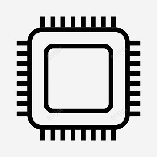处理器芯片计算机图标高清素材 cpu 内存 处理器 微芯片 杂项线路 芯片 计算机 免抠png 设计图片 免费下载