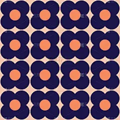 简单的中世纪复古印花。古董几何花。无缝模式向量。彩色复古壁纸，背景。