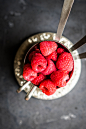 Closeup of fresh raspberries by Alena Haurylik on 500px