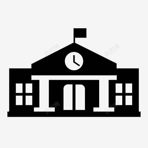 学校小学中学图标 icon 标识 标志 UI图标 设计图片 免费下载 页面网页 平面电商 创意素材-花瓣网