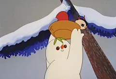 《雪孩子》
导演：林文肖
观看影片：

影片介绍
《雪孩子》讲述了一个友情与勇气的故事：白兔妈妈出门前给小白兔堆了个雪孩子陪他玩耍，后来小白兔睡着时着火了，雪孩子为救小白兔，奋不顾身地冲进了房子救出小白兔，自己却融化了。

影片人物形象天真可爱，音乐优美动听，感人的故事影响了一代又一代的孩子。

获得奖项
1980

文化部优秀美术片奖