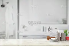 毛巾,瓶子,浴室,篮子,棉,背景,在上面,大理石,灶台,白色