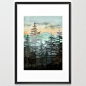 Pine Trees Framed Art Print