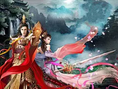 【嗷呜】古装情侣图---------甩卖_古装手绘美女图片吧_百度贴吧