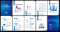 蓝色金融企业画册设计 蓝色动感企业画册封面 金融企业画册 企业画册 企业画册设计模板