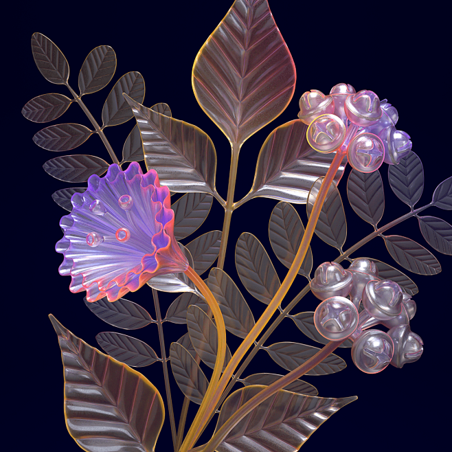 Digital Art  flower ...