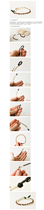 DIY一条别致的编绳串珠手链
